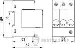 Пристрій для захисту від імпульсних перенапруг e.stand.spd.3D.275, клас D s076011 у Києві