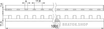 Шина з'єднувальна e.bc.stand.1.63, 1п., 63 А s017001 у Києві