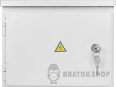 Корпус e.mbox.stand.n.12.z металлический, под 12мод., герметичный IP54, навесной, с замком
