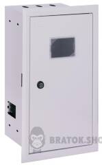Корпус обліку металевий e.mbox.pro.w.f3.12 IP31 вбудований під 3ф лічильник, 12 модулів
