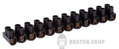 Клемна колодка ділима, 12груп e.tc.stand.12.6.black, 6 А, чорна