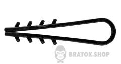 Дюбель-хомут 8мм для круглого провода ENEXT e.metiz.dowel.fir.black.8