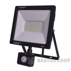 Прожектор світлодіодний з датчиком руху e.LED.flood.stand.sensor.50.6000, 50Вт, 6000К