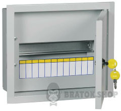 Щиток электрический металлический на 12 автомата IP31 УЕК ЩРв-12 встроенный (серый) (MKM14-V-12-30-U)