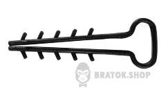 Дюбель-хомут 10мм для плоского провода ENEXT e.metiz.dowel.flat.fir.black.10