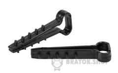Дюбель-хомут 10мм для плоского провода ENEXT e.metiz.dowel.flat.fir.black.10