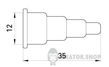 Колпачок кабельный e.end.ins.6.50 резиновый p047002 в Киеве