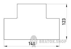 Т-з'єднувач e.trunking.t.channel.stand.100.60 для короба 100х60мм