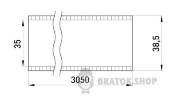 Труба металева e.industrial.pipe.1-1/4" без різьби, 3.05м i0380004 у Києві