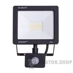 Прожектор світлодіодний з датчиком руху e.LED.flood.stand.sensor.30.6000, 30Вт, 6000К