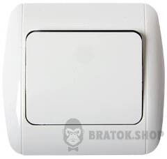 Вимикач e.install.stand.811/2 сходовий з рамкою