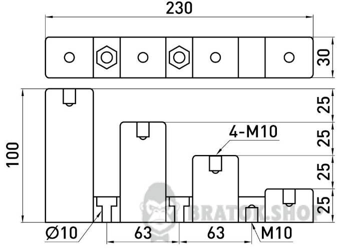 Ізолятор ступінчатий e.step.cj4-40 900A s054105 у Сумах