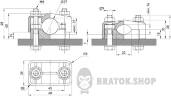 Хомут кабельний KO-27, d16-27 мм, чорний в Сумах