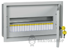 Щиток электрический металлический на 18 автоматов IP31 УЕК ЩРв-18 встроенный (серый) (MKM14-V-18-31-U)