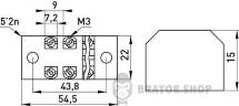 Клемна колодка захищена e.tc.protect.15.4, 15А, 4 полюса p056002