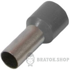 Ізольований наконечник втулковий e.terminal.stand.e1008.grey 1,0 кв.мм, сірий, 100шт