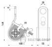 Подвесной зажим ehclamp.pro.16.35, 16-35 кв.мм, с затяжным болтом p029001 в Киеве