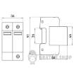 Пристрій для захисту від імпульсних перенапруг e.pro.spd.2B.385, 2P, клас В p076002 у Києві