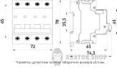 Модульный автоматический выключатель e.mcb.stand.60.4.C40, 4р, 40А, C, 6кА s002151 в Киеве