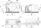 Хомут кабельний KO-90, d65-90 мм, чорний