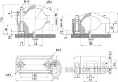 Хомут кабельний KO-90, d65-90 мм, чорний