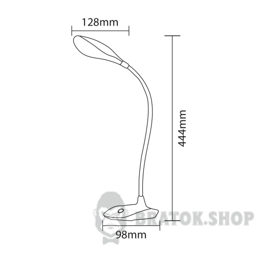 Настольная лампа на аккумуляторе LED 9W 4500К HOROZ ELECTRIC ASLI (049-035-0009-010)