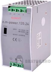 Блок живлення на DIN-рейку e.m-power.120.24 120Вт, DC24В