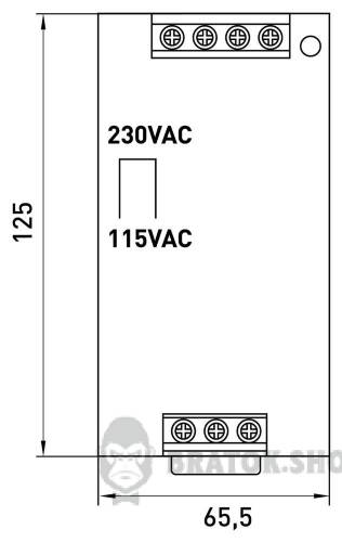 Блок живлення на DIN-рейку e.m-power.120.24 120Вт, DC24В у Сумах