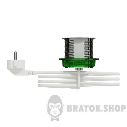 Unica system+, Настільний блок XS, 1 розетка Schuko, 2 метровий кабель, білий INS44000