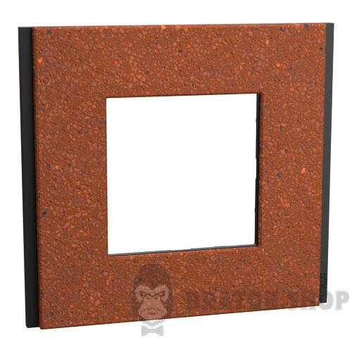 Рамка 1-постова Unica Deco Material, теракотовий NU600271