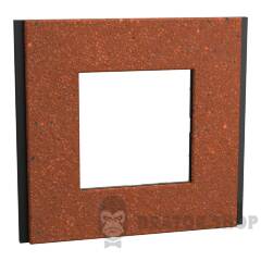 Рамка 1-постова Unica Deco Material, теракотовий