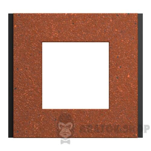 Рамка 1-постова Unica Deco Material, теракотовий NU600271