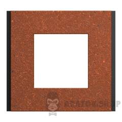 Рамка 1-постова Unica Deco Material, теракотовий