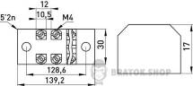 Клемна колодка захищена e.tc.protect.25.10, 25А, 10 полюсів p056009