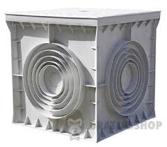 Колодязь кабельний пластиковий e.manhole.400.400.400.cover, 400х400х400мм з кришкою