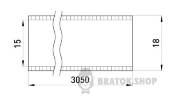 Труба металева e.industrial.pipe.1/2" без різьби, 3.05м i0380001 у Києві