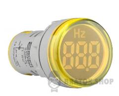 Світлосигнальна арматура з індикатором частоти серії U-ADM-Hz ᴓ22мм, кругла, жовта