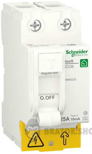 Автомат ПЗВ 2P 25А 10mА A Schneider Electric Resi9 (R9R60225) у Сумах