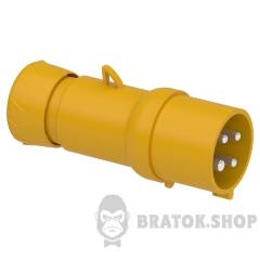 PratiKa wander plug - straight - 32 A - 3P + E - 100...130 V AC - IP44