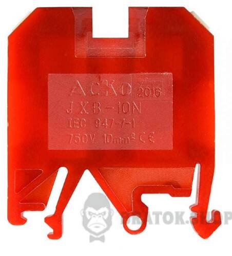 Клемник гвинтовий 57A АСКО-Укрем 10/35 червоний A0130010036