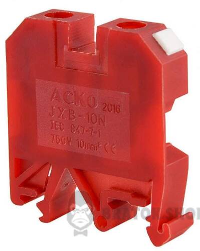 Клемник гвинтовий 57A АСКО-Укрем 10/35 червоний A0130010036