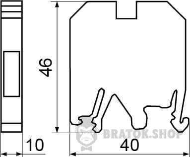 Клемник гвинтовий 57A АСКО-Укрем 10/35 червоний A0130010036