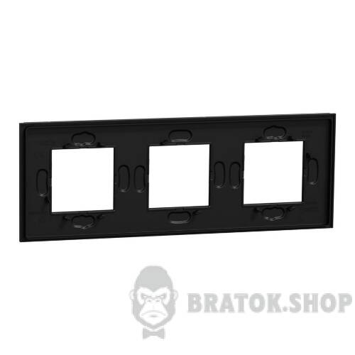 Рамка 3-постова Unica Deco Material, чорний папір NU600674 в Киеве