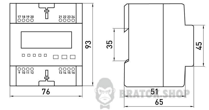 Счетчик трехфазный e.control.w08 10(100)А электронный класс 1.0 (некоммерц.) RS485 i0310038 в Киеве
