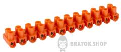 Клемна колодка ділима, 12груп e.tc.stand.12.4.orange, 3 А, помаранчева