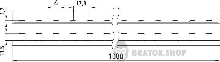Шина з'єднувальна e.bc.stand.1.100, 1п., 100 А s017004 у Сумах