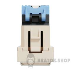 Розетка комп'ютерна RJ45, категорія 6 UTP, 1 модуль, бежева Unica New Studio