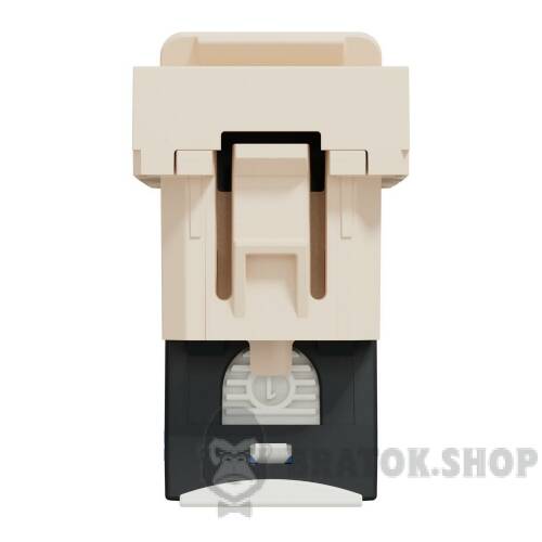 Розетка комп'ютерна RJ45, категорія 6 UTP, 1 модуль, бежева Unica New Studio NU341444 у Києві