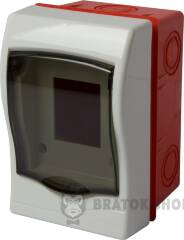 Корпус пластиковий 2-модульний e.plbox.stand.w.02mU, що вбудовується Multusan