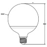 Светодиодная лампа E27 Horoz Electric GLOBE